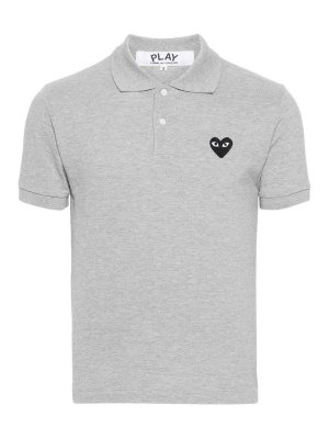 Comme des Garçons Play: Polos  - Polo - Gris
