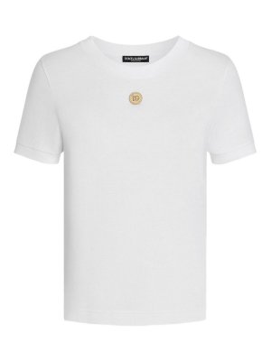 DOLCE & GABBANA: t-shirt - Maglietta Con Medaglia