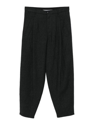 GIORGIO ARMANI: Tailored & Formal trousers - Single-Pleat TrousersPure Virgin Wool Flannel