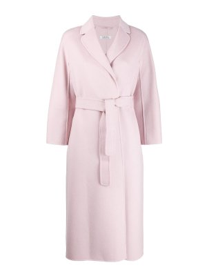 S MAX MARA: knee length coats - Wool Broadcloth Midi Coat