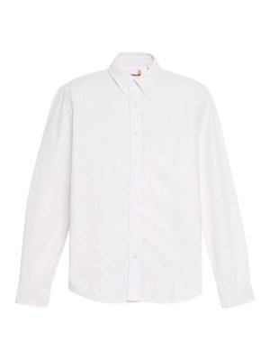 TIMBERLAND: shirts - White Oxford Shirt