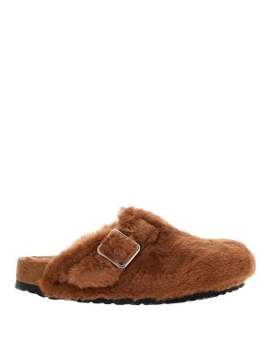 BIRKENSTOCK: sandali - Shearling di Boston