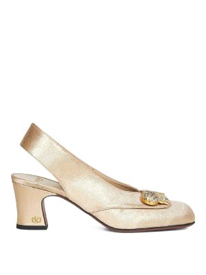 VALENTINO GARAVANI: sandali - Slingback oro