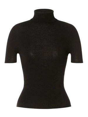 ALBERTA FERRETTI: Strickpullover mit Rundhalsausschnitt - Rundhalspullover - Schwarz