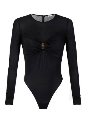 ELISABETTA FRANCHI: Tops und Tank Tops - Top - Schwarz