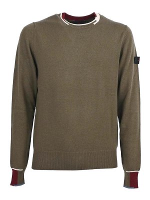 PEUTEREY: Suéteres con cuello pico - Suéter Cuello Redondo - Verde