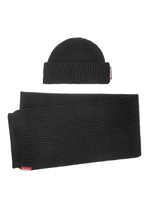 DSQUARED2: beanies - Knit scarf beanie
