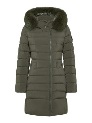PEUTEREY: Lange Daunenmäntel - Daunenmantel - Grün