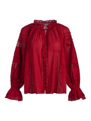 ALICE+OLIVIA: Blusas - Blusa - Rojo Oscuro