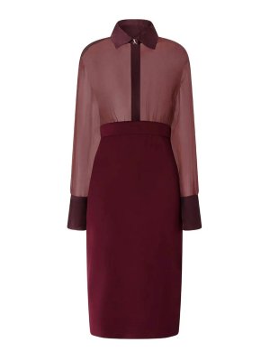 GENNY: Vestidos media pierna - Vestido Midi - Rojo Oscuro