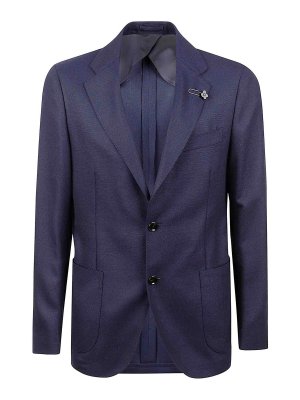 LARDINI: カジュアルジャケット - カジュアルジャケット - ブルー