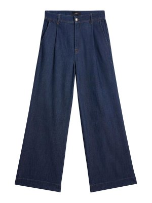 7 FOR ALL MANKIND: Pantalons casual - Pantalons Décontractés - Bleu