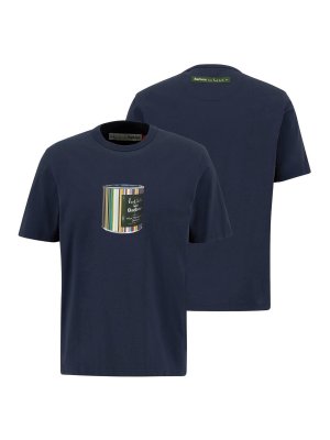 BARBOUR: t-shirts - Ba X Paul Smith Wax Can Tshirt