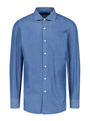 FINAMORE 1925: Hemden - Hemd - Denim