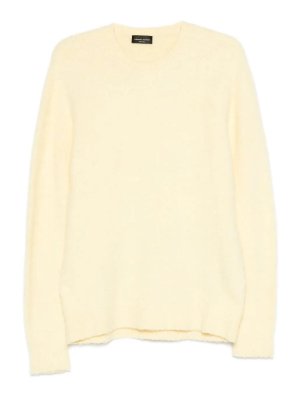 ROBERTO COLLINA: Pull col rond - Pull Col Rond - Jaune