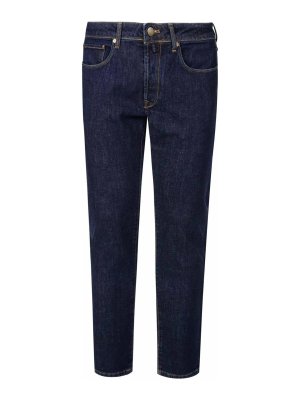 INCOTEX: Jeans à jambe droite - Jean Droit - Denim