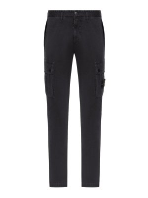 STONE ISLAND: casual trousers - Trousers Black