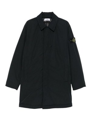 STONE ISLAND: cappotti al ginocchio - Cappotto  neri