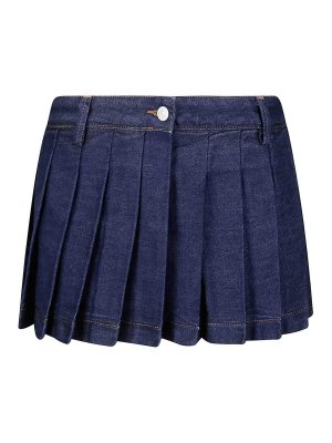 7 FOR ALL MANKIND: mini skirts - Pleated Mini Skirt Franklin