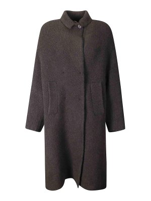 BOBOUTIC: knee length coats - Double Breast Coat
