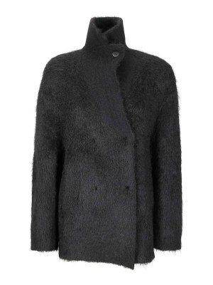 BOBOUTIC: Abrigos de borreguito y piel  - Abrigo De Piel - Negro