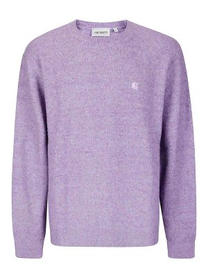 CARHARTT: Strickpullover mit Rundhalsausschnitt - Rundhalspullover - Schwarz