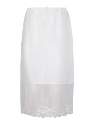 CECILIE BAHNSEN: Jupes midi et au genou - Jupe Midi - Blanc