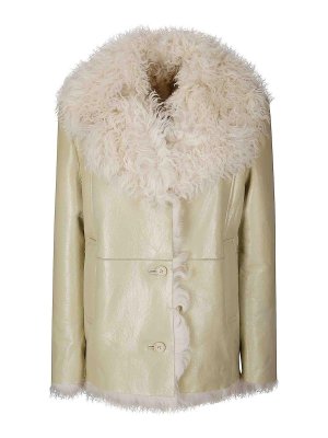 DIESEL: Chaquetas de cuero - Chaqueta De Cuero - Blanco