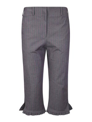 GANNI: カジュアルトラウザー - カジュアルパンツ - 白