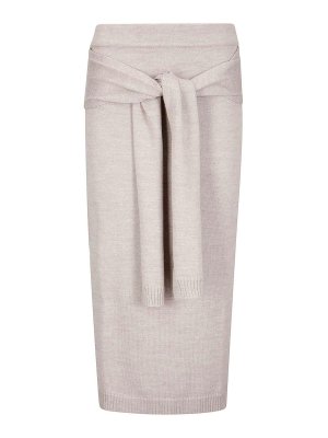 LEMAIRE: Jupes midi et au genou - Jupe Midi - Taupe