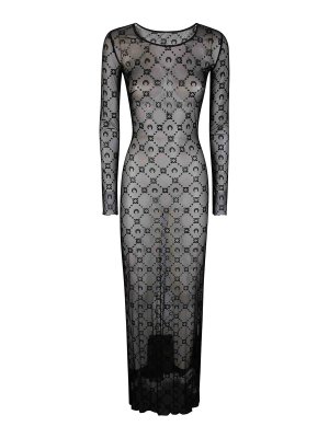 MARINE SERRE: Suéteres con cuello pico - Suéter Cuello Redondo - Negro