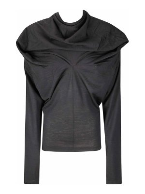 MM6 MAISON MARGIELA: Tops y camisetas sin mangas - Top - Negro