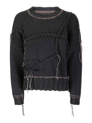 OF HANDMADE: maglia collo rotondo - Granchio Intel