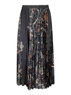 Sacai: gonne al ginocchio  e longuette - Gonna con stampa floreale