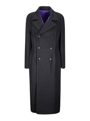 YOHJI YAMAMOTO: Manteaux au genou - Manteau Au Genou - Noir