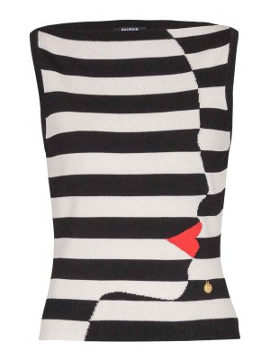 Balmain: トップス＆タンクトップ - トップ/タンクトップ - 黒