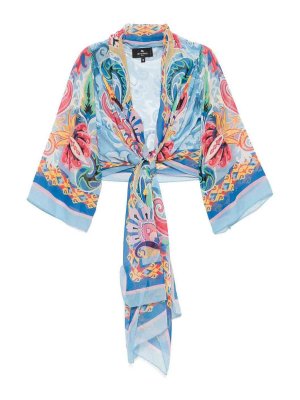 ETRO: giacche casual - Giacca Con Nodo Stampa Paisley