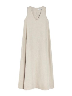 Max Mara: flared jeans - Flared Linen Dress Simeone