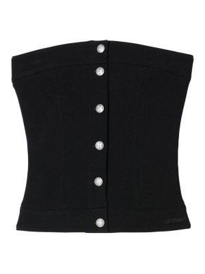 OFF-WHITE: Tops y camisetas sin mangas - Top - Negro