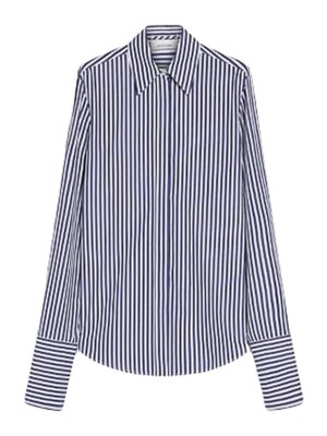 SPORTMAX: shirts - Striped Poplin Shirt
