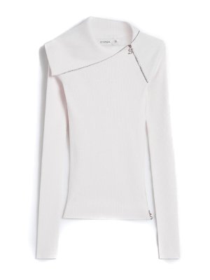 SPORTMAX: Suéteres con cuello pico - Suéter Cuello Redondo - Pinna