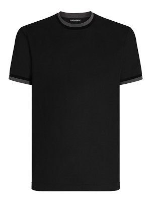 DOLCE & GABBANA: crew necks - Dolce &Amp Gabbana Jersey T-Shirt