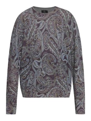 ETRO: crew necks - Paisley Print Sweater