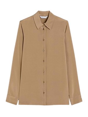Max Mara: shirts - Stretch Silk Cady Shirt