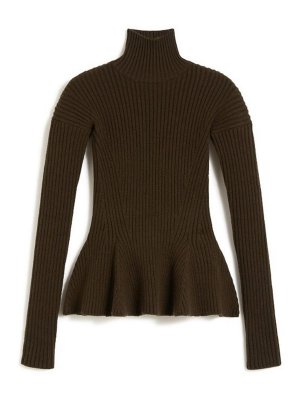 Max Mara: Turtlenecks & Polo necks - Bolsena Peplum Turtleneck