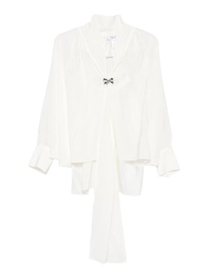 Max Mara: Blusen - Bluse - Weiß