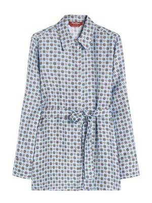 MAX MARA STUDIO: shirts - Boccale Printed Silk Shirt By