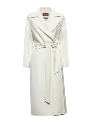 MAX MARA STUDIO: knee length coats - Cles Wool Cashmere And Silk Coat By