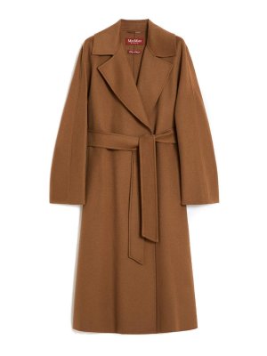 MAX MARA STUDIO: knee length coats - Cles Wool Cashmere And Silk Coat By