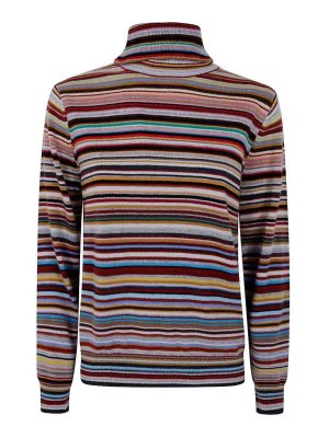 PAUL SMITH: crew necks - Signature Stripe Turtleneck Sweater